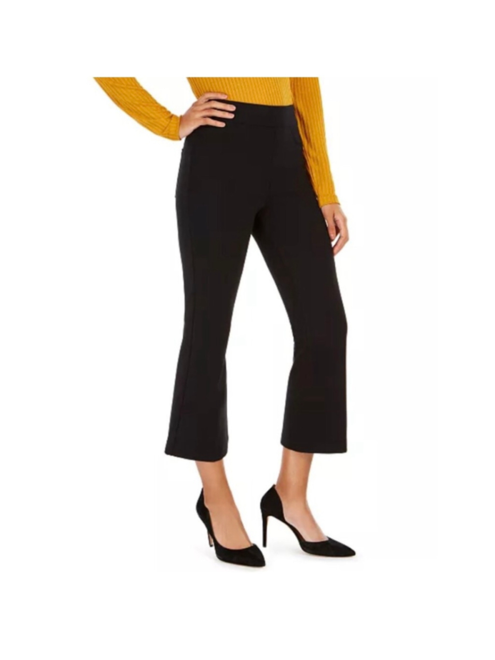 Women's Spanx The Perfect Black Pant Crop Flare Pants Size M